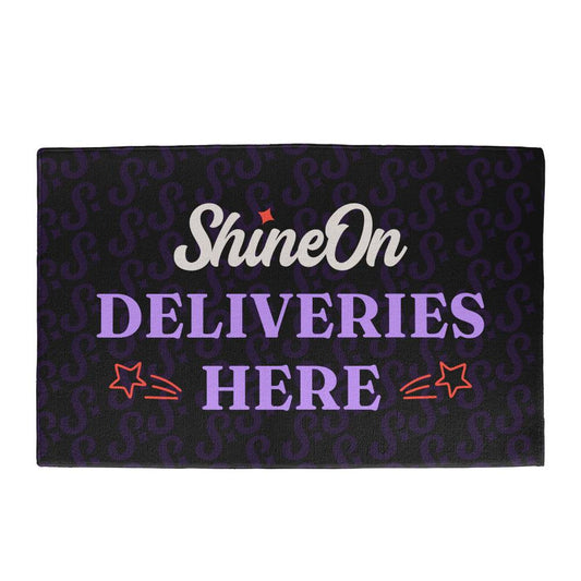 ShineOn Deliveries Here Welcome Mat