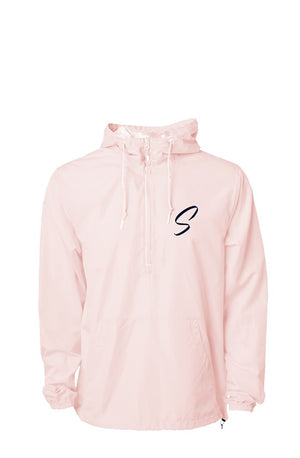 ShineOn Blush Lightweight Pullover Windbreaker