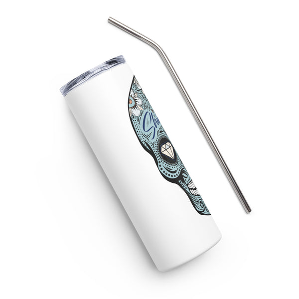 ShineOn Sugar Skull Stainless steel tumbler